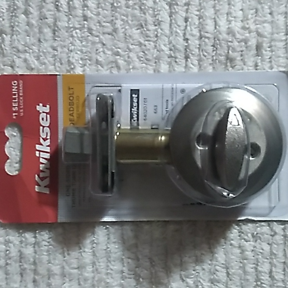 Kwikset one side thumb turn only deadbolt